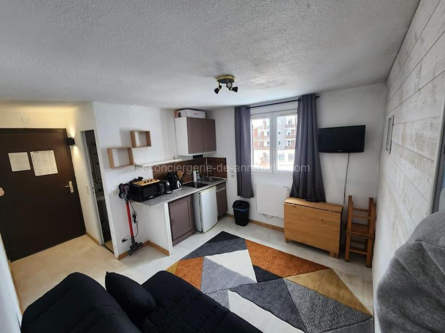 photo de studio ski aux pieds avec parking couvert