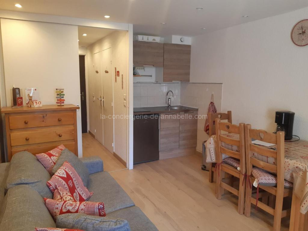 Photo de Studio rénové près des pistes avec balcon, animaux acceptés - FR-1-516-132