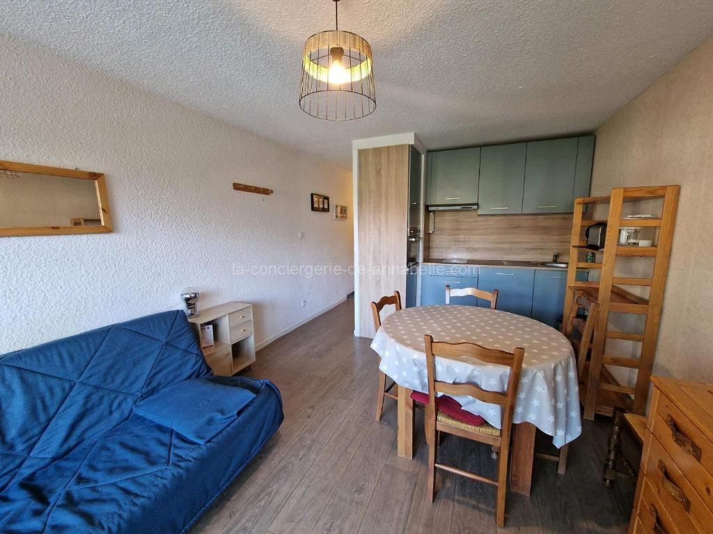 Photo de Studio au pied des pistes avec balcon et parking - FR-1-516-58