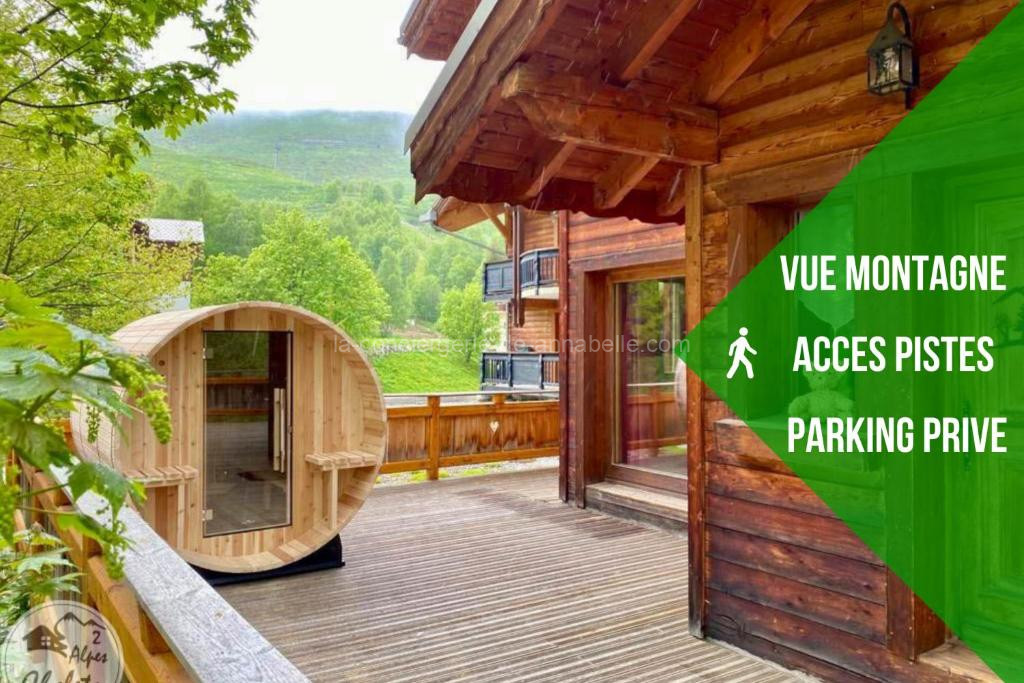 Photo de 2AlpesChalets - Chalet Marie 2 - Standing et Sauna aux pieds des pistes